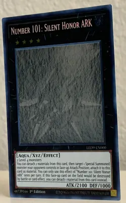 YuGiOh Number 101: Silent Honor ARK Ghost Rare LED9-EN000 English 1st Edition NM - Image 4