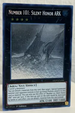 YuGiOh Number 101: Silent Honor ARK Ghost Rare LED9-EN000 English 1st Edition NM - Image 5