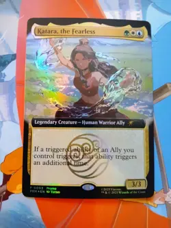 Magic X Avatar SDCC Promo Card Katara The Fearless 2025 Mtg Foil + Bag + - Image 4