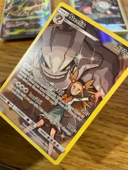 N-MINT! Steelix (247/236) Sun & Moon Cosmic Eclipse Secret Rare Pokemon Card! - Image 4