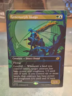 FOIL R 0299 Genemorph Imago Triumphant BORDERLESS Edge of Eternities MTG Card - Image 1