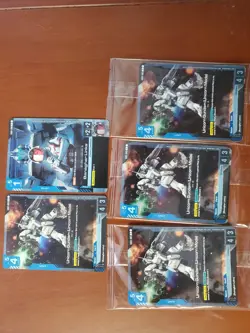 Gundam card game banagher links AND unicorn gundam promo ALT ART x4 (PLAYSET) - Image 1