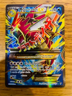 Mega M Gyarados EX (115/122) XY Breakpoint Full Art Ultra Rare Pokemon Card! - Image 1