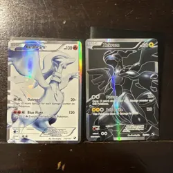 Pokemon TCG Reshiram 113/114 Zekrom 114/114 Black and White Holo Card Full Art - Image 4