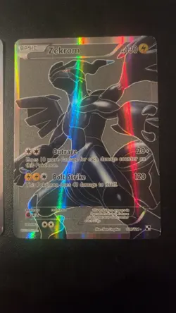 Pokemon TCG Reshiram 113/114 Zekrom 114/114 Black and White Holo Card Full Art - Image 3