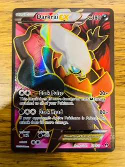 NM! Darkrai EX (118/122) XY Breakpoint Full Art Ultra Rare Pokemon Card! - Image 1