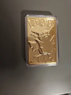 Pokemon Gold Card Pikachu 23k GOLD Plated Trading Card 1999 - Image 2