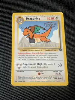 Pokemon TCG Dragonite 5 Black Star Promo Card WB The First Movie MP - Image 1