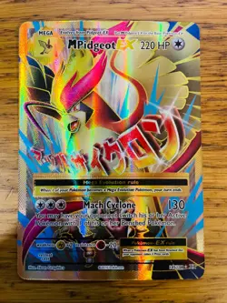 NEAR MINT! M Pidgeot EX (105/108) XY Evolutions Full Art Gold Pokemon Card! - Image 1