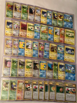 Vintage x50 Pokemon Pocket Monsters Japanese Card Lot Pack Fresh in Protectors - Image 1