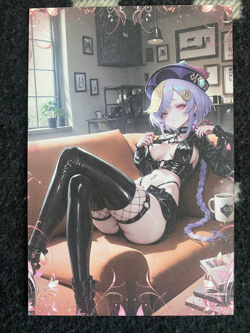 Matchmaker 2 Spicy Waifu NSFW A5 Size Card Board QiQi Genshin Impact Leather - Image 1