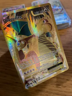 NEAR MINT! Dragonite EX (106/108) XY Evolutions Full Art Gold Pokemon Card! - Image 3