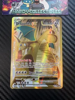 NEAR MINT! Dragonite EX (106/108) XY Evolutions Full Art Gold Pokemon Card! - Image 1