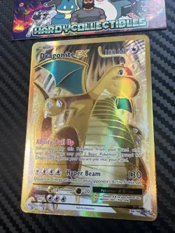NEAR MINT! Dragonite EX (106/108) XY Evolutions Full Art Gold Pokemon Card! - Image 2