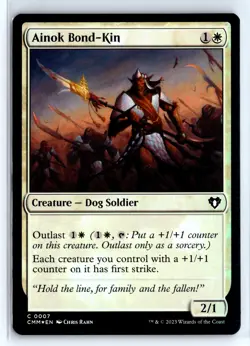 FOIL Ainok BondKin Commander Masters Common - MTG Magic the Gathering Card - Image 1