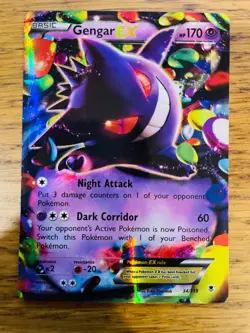 NEAR MINT! Gengar EX (34/119) XY Phantom Forces Half Art Holo Pokemon Card! - Image 1