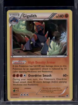 Gigalith 50/119 - XY Phantom Forces - Rare Holo Pokemon Card - Near Mint 2014 - Image 1