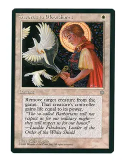 Swords to Plowshares - Ice Age - Magic the Gathering MTG - Uncommon - Image 1