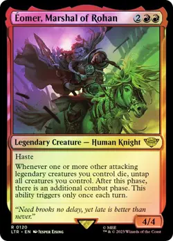 LTR Foil EOMER MARSHAL OF ROHAN 1x Rare Lord of the Rings MTG NM - Image 1