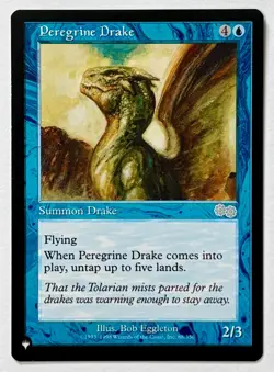 MTG Urza's Saga (USG 088) Peregrine Drake - NM Pack Fresh - Uncommon - The List - Image 1