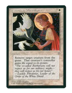 Swords to Plowshares - Ice Age - Magic the Gathering MTG Uncommon - Image 1