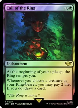 LTR Foil CALL OF THE RING 1x Rare Lord of the Rings MTG NM - Image 1
