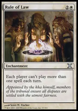 Rule of Law - Light Play MTG 10th Edition - Image 1