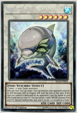 BLLR-EN019 White Aura Dolphin - Secret Rare 1st Edition Lightly Played YuGiOh - Image 1
