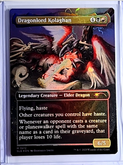 2025 MTG Magic The Gathering SLD Secret Lair Drop Foil Baby Dragonlord Kolaghan - Image 1