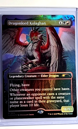 2025 MTG Magic The Gathering SLD Secret Lair Drop Foil Baby Dragonlord Kolaghan - Image 2