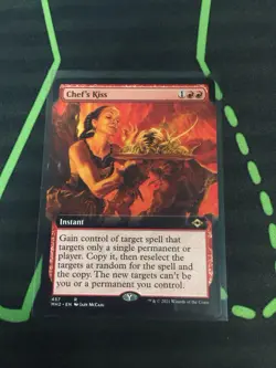 MTG Magic The Gathering Chef’s Kiss MH2 Rare Ext Art Red Instant Commander - Image 1