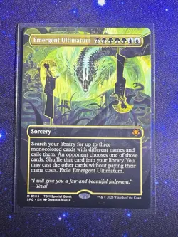 MTG FOIL Emergent Ultimatum Borderless - Special Guests #105 - Image 1