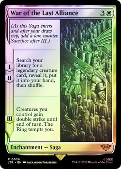 LTR Foil WAR OF THE LAST ALLIANCE 1x Rare Lord of the Rings MTG NM - Image 1