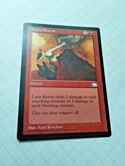 MTG Lava Storm Weatherlight Regular Common - Some Edge Wear - See PIcs - Image 2