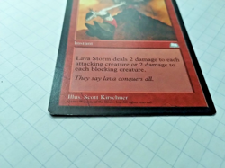 MTG Lava Storm Weatherlight Regular Common - Some Edge Wear - See PIcs - Image 4