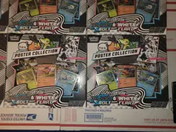 Pokemon Black Bolt & White Flare Unova Poster Collection 6 Box Case Brand New! - Image 4