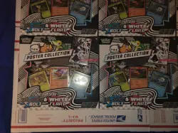 Pokemon Black Bolt & White Flare Unova Poster Collection 6 Box Case Brand New! - Image 5