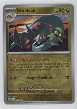 Drakloak Reverse Foil Pokemon Prismatic Evolutions PRE #072 1h5j - Image 1