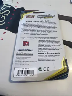 Pokemon SUN & MOON UNBROKEN BONDS Blister Booster EEVEE hologram new - Image 4