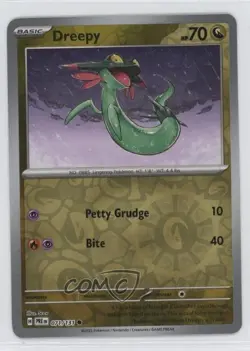 Dreepy Reverse Foil Pokemon Prismatic Evolutions PRE #071 1h5j - Image 1