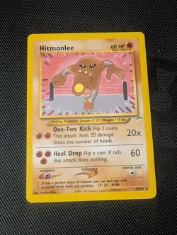 Pokemon TCG Hitmonlee Neo Destiny 42/105 Regular LP. - Image 1