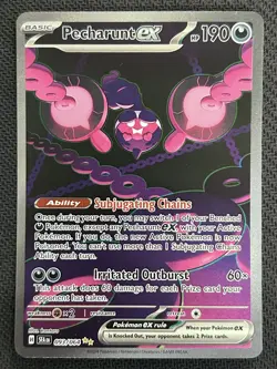 Pecharunt ex 093/064 SIR Special Illustration Rare NM Shrouded Fable Pokemon - Image 1