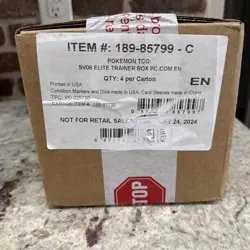 Twilight Masquerade Pokemon Center Exclusive ETB - Sealed Case of 4 ETBs - Image 1
