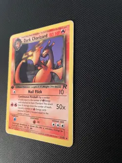 Pokemon TCG 2000 Team Rocket Set: Dark Charizard 21/82 1st Edition Rare - LP - Image 3