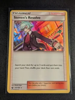 Steven's Resolve Celestial Storm Holo Rare 145/168 NM Pokemon TCG - Image 3