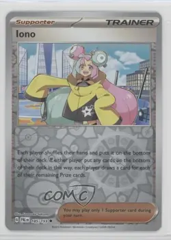 Iono Reverse Foil Pokemon SV02: Paldea Evolved #185 16ep - Image 1