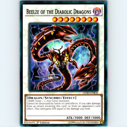 Yugioh Beelze of the Diabolic Dragons LEHD-ENB36 1st Edition Common - NM 💎 - Image 1