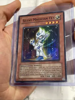 Silent Magician LV4 - NTR-EN001 - Super Rare MP Video Game Yugioh Promo Card - Image 1