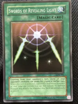 YUGIOH SWORDS OF REVEALING LIGHT LOB-101 SUPER (MP) - Image 1