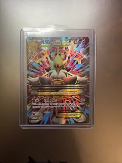 Pokemon Mega M Alakazam EX Full Art Ultra Rare Holo Card 118/124 Fates Collide - Image 1